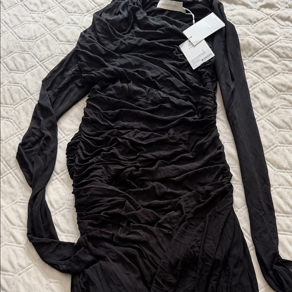 Zimmermann Dresses & Skirts - Zimmermann Black Ruched Midi Dress